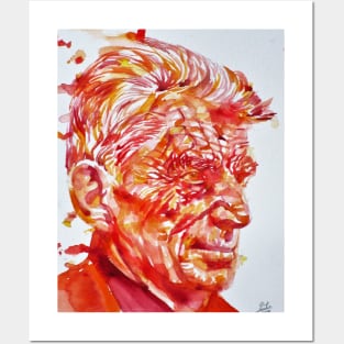 SAMUEL BECKETT watercolor portrait .2 Posters and Art